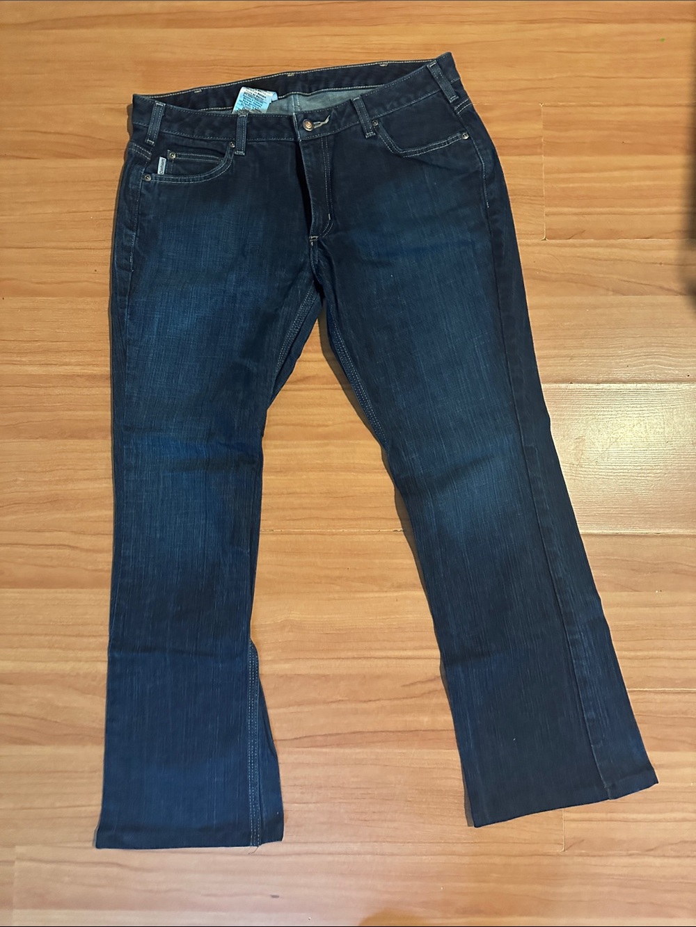 Carhartt Women's Dark Blue Boot-Cut Jeans